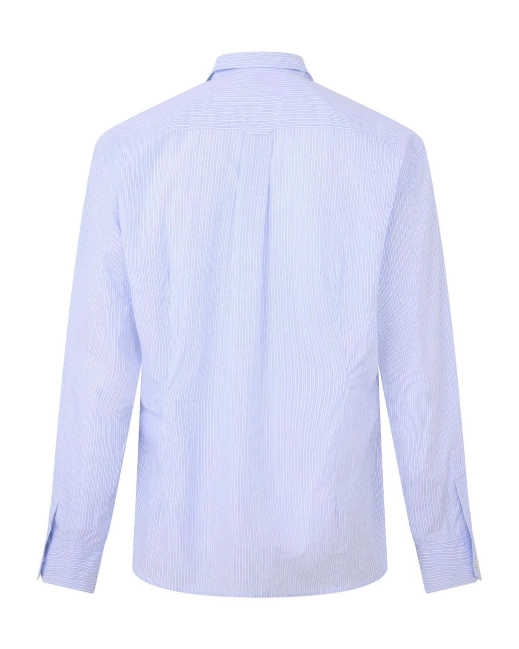 Saint Laurent Blue Long Sleeve Patterned Shirt for men