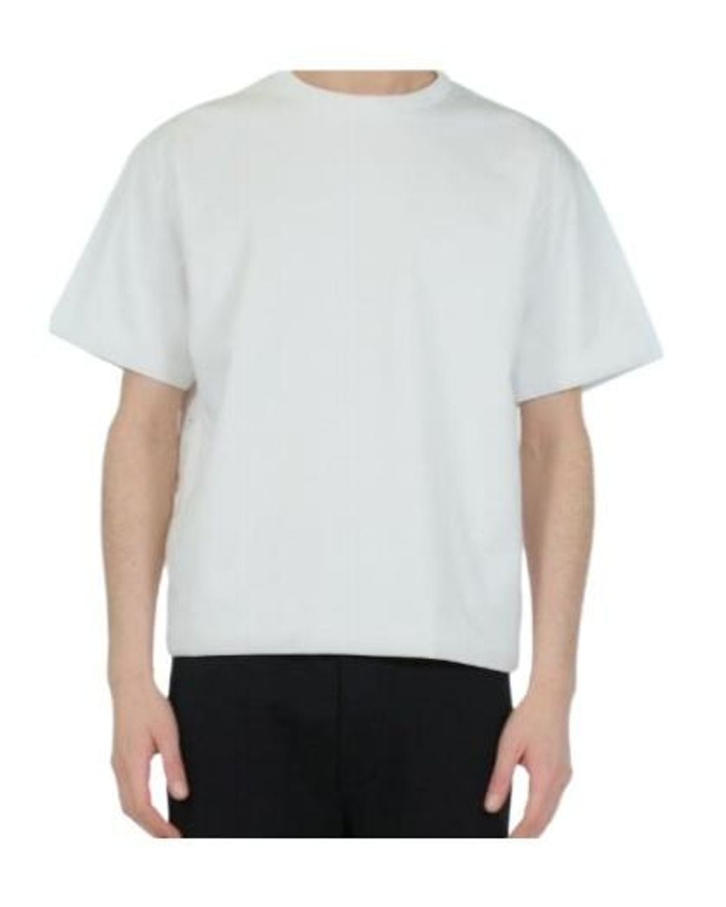 Prada White Padded Cotton T-Shirt for men