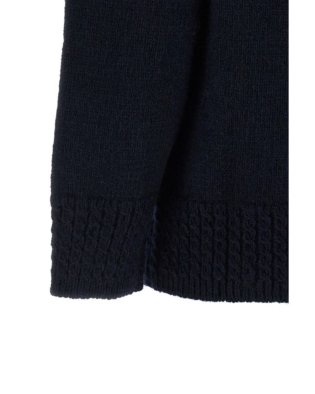 Thom Browne Blue Hector Pointelle-Knit Cardigan