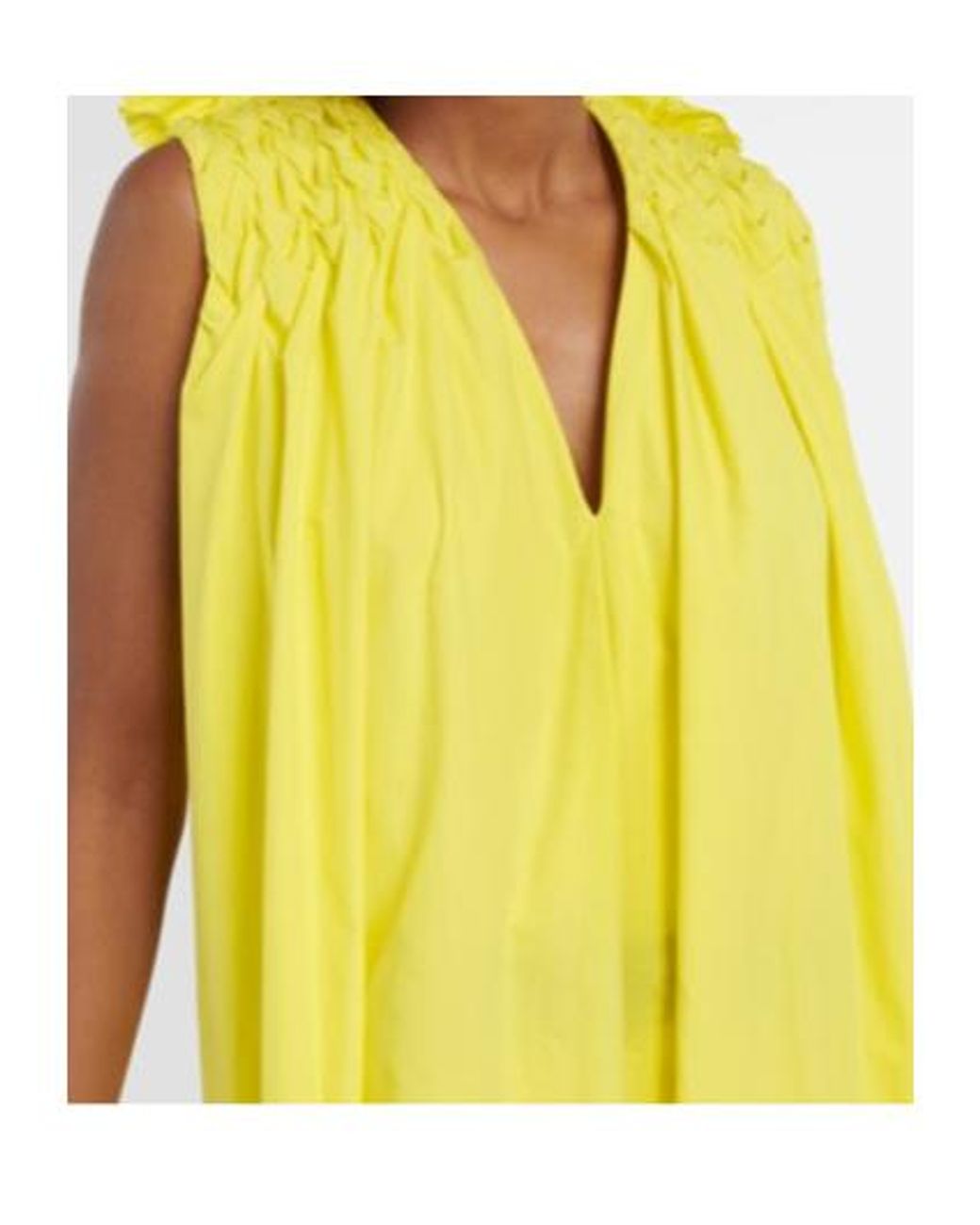 Roksanda Yellow Erosa Cape-Detail Belted Midi Dress