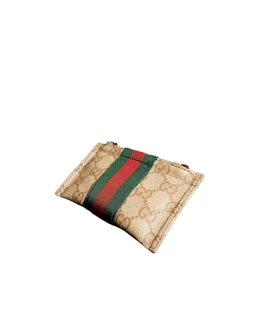 Gucci White Mini Pouch With Web