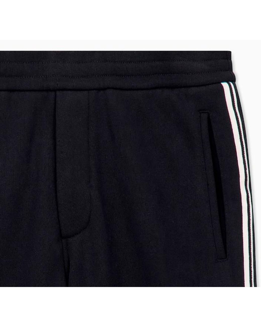 Emporio Armani Blue Elasticated Waistband Trousers for men
