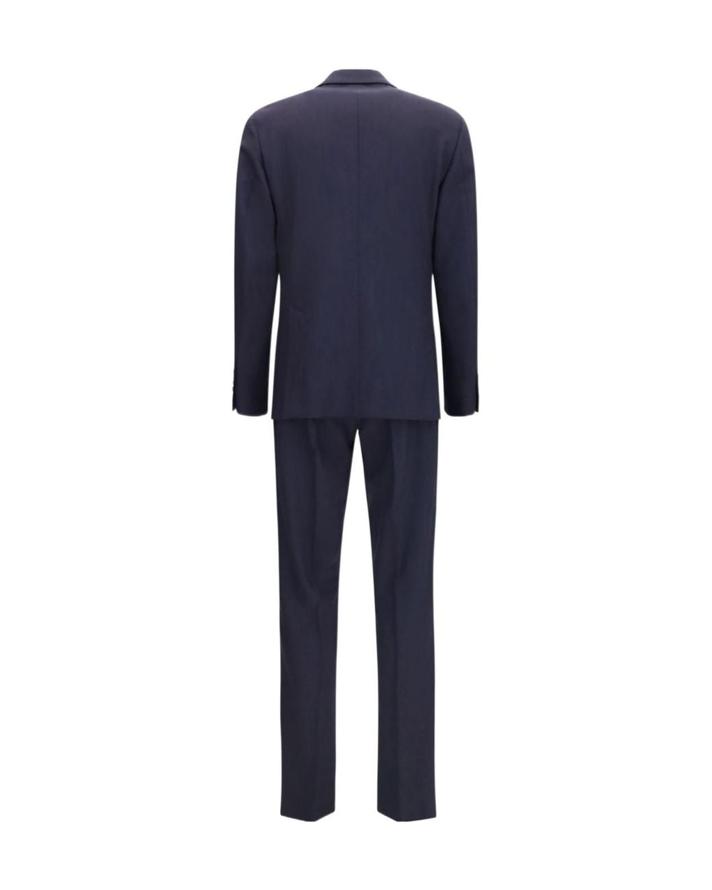 Lardini Blue Cropped Blazer Straight-Leg Suit for men