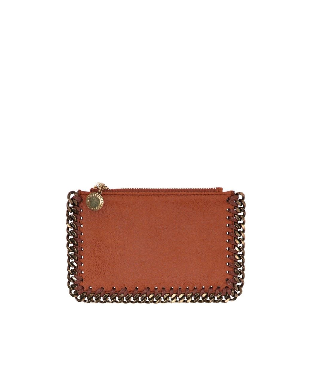 Stella McCartney Brown Zippered Card Holder