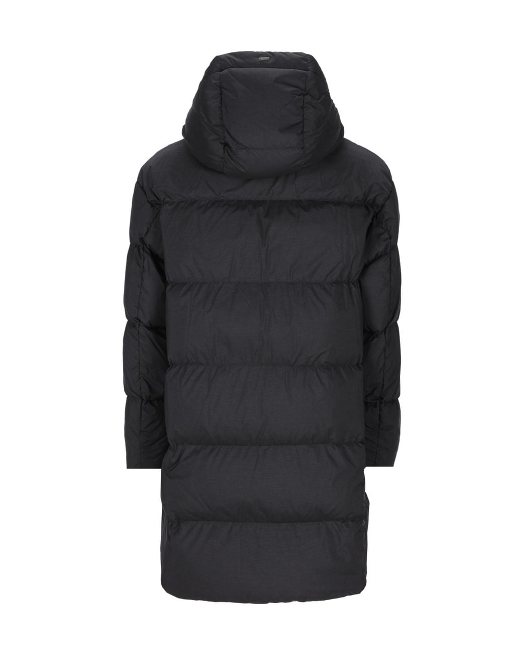 Herno Blue Quilted Hooded Padded Coat for men