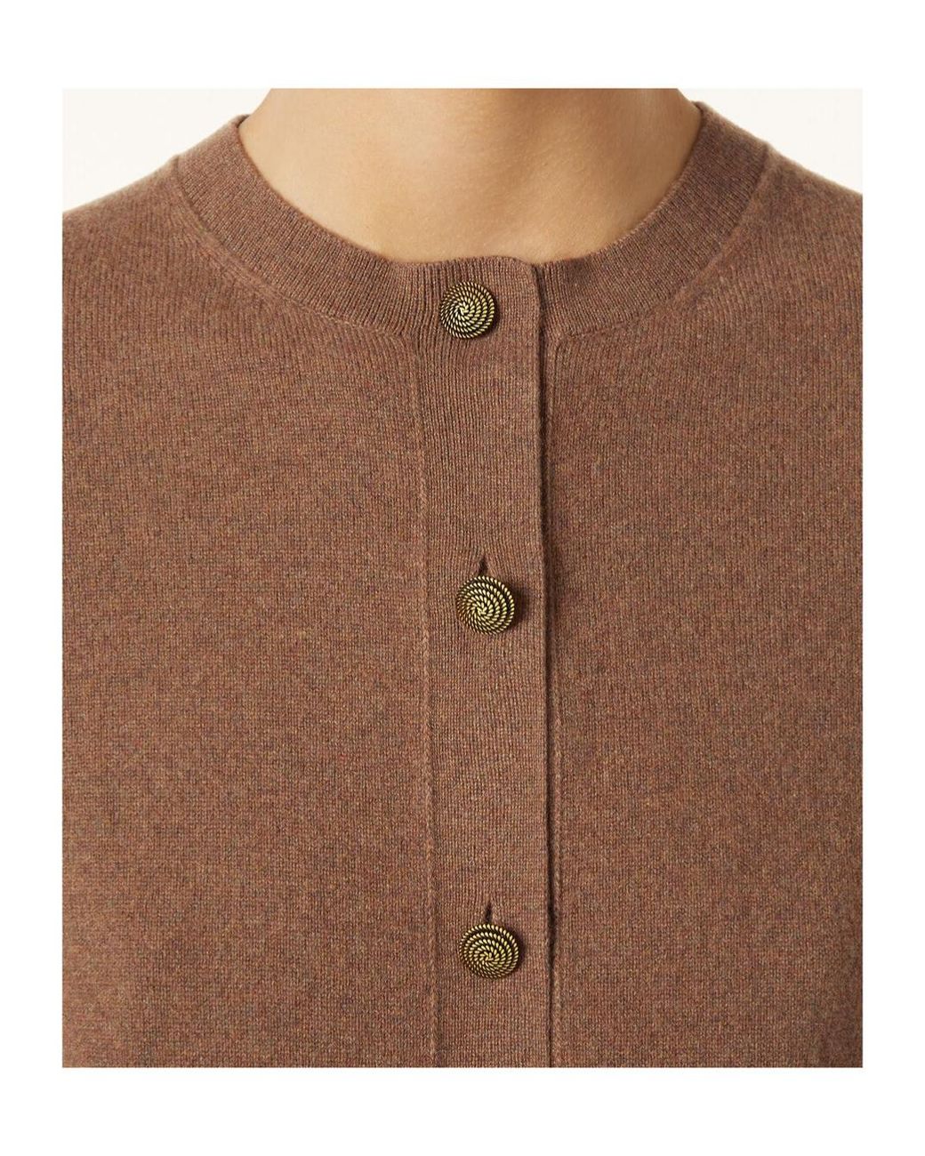 Loro Piana Brown Classic Cardigan