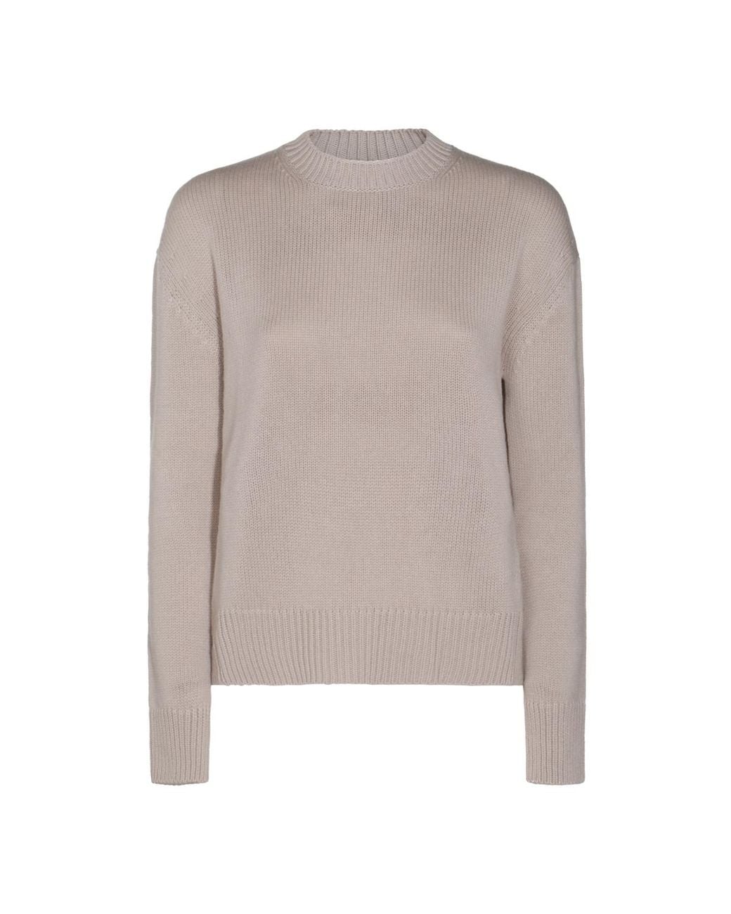 Max Mara Brown 'S Irlanda Crewneck Long-Sleeved Jumper