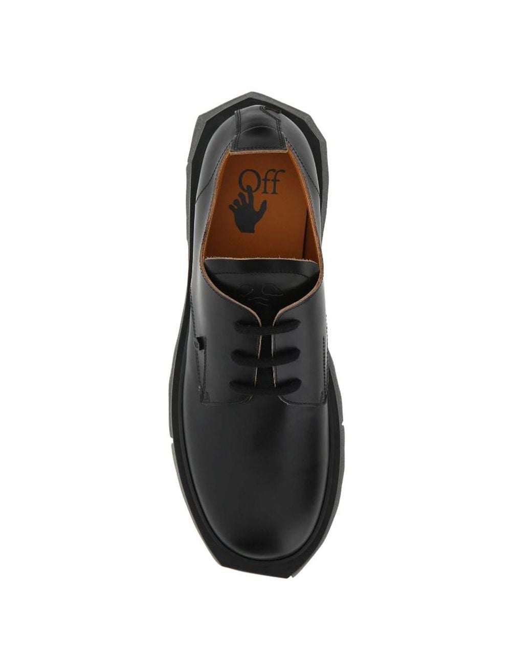 Off-White c/o Virgil Abloh Black Sponge Derby Shoes for men
