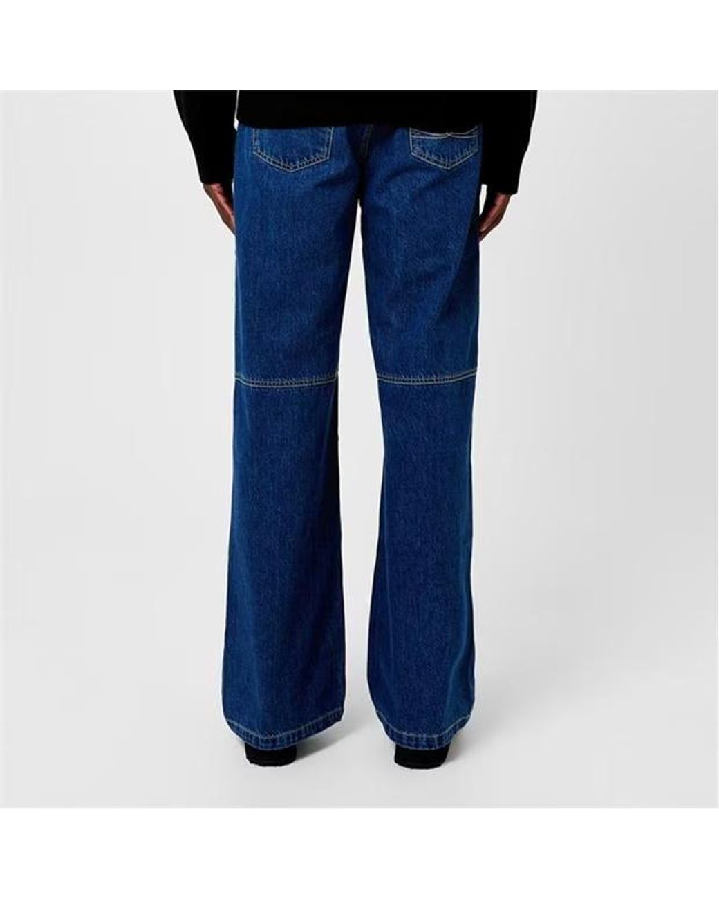 MARINE SERRE Blue Straight Leg Jeans for men