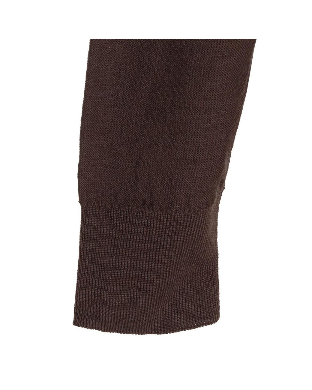 Lemaire Brown Trompe-Lœil Cardigan