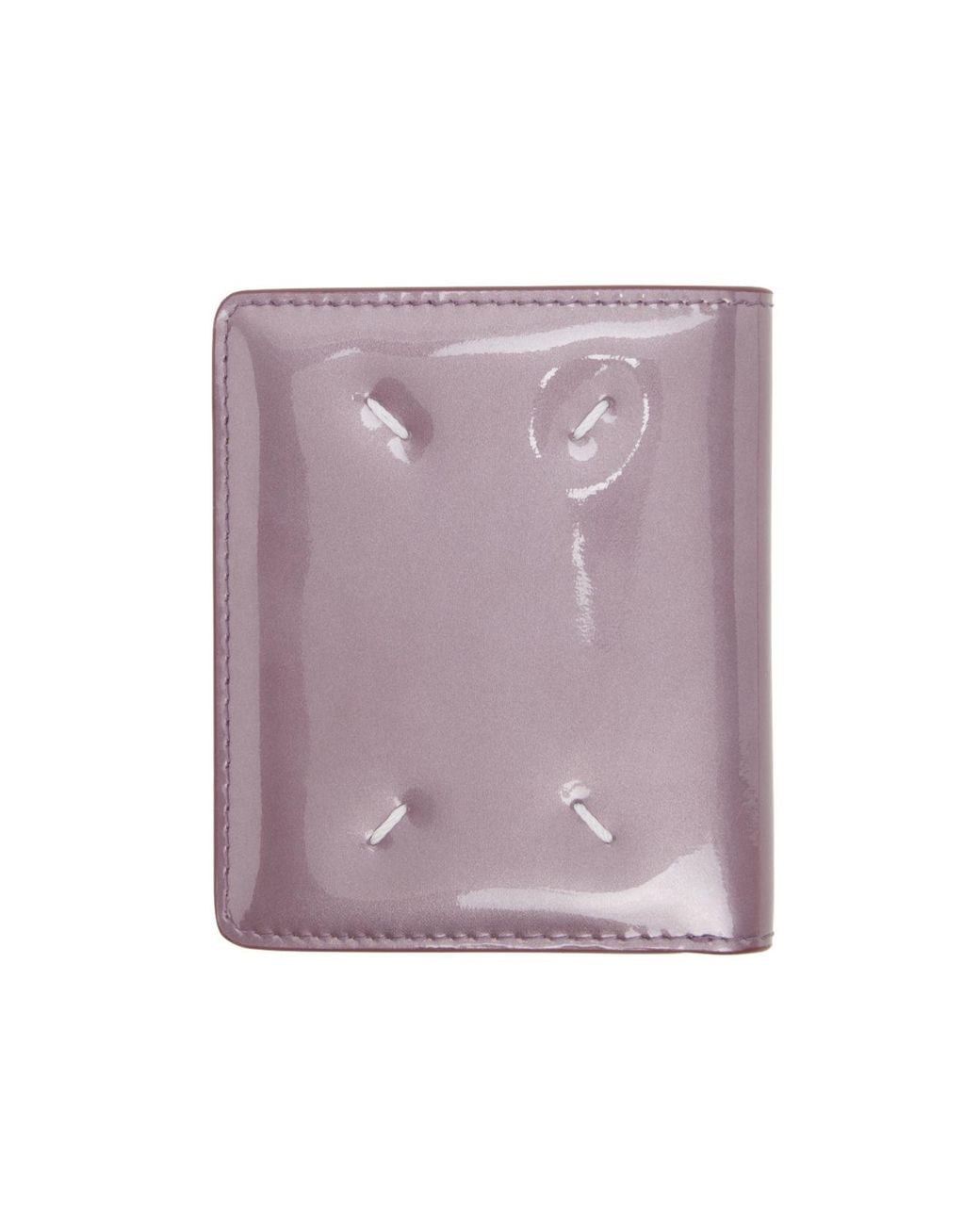 Maison Margiela Purple Four Stitches Bi-Fold Wallet for men