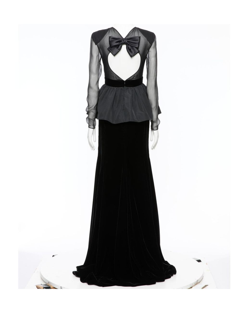 Valentino Black Long-Sleeved Dress