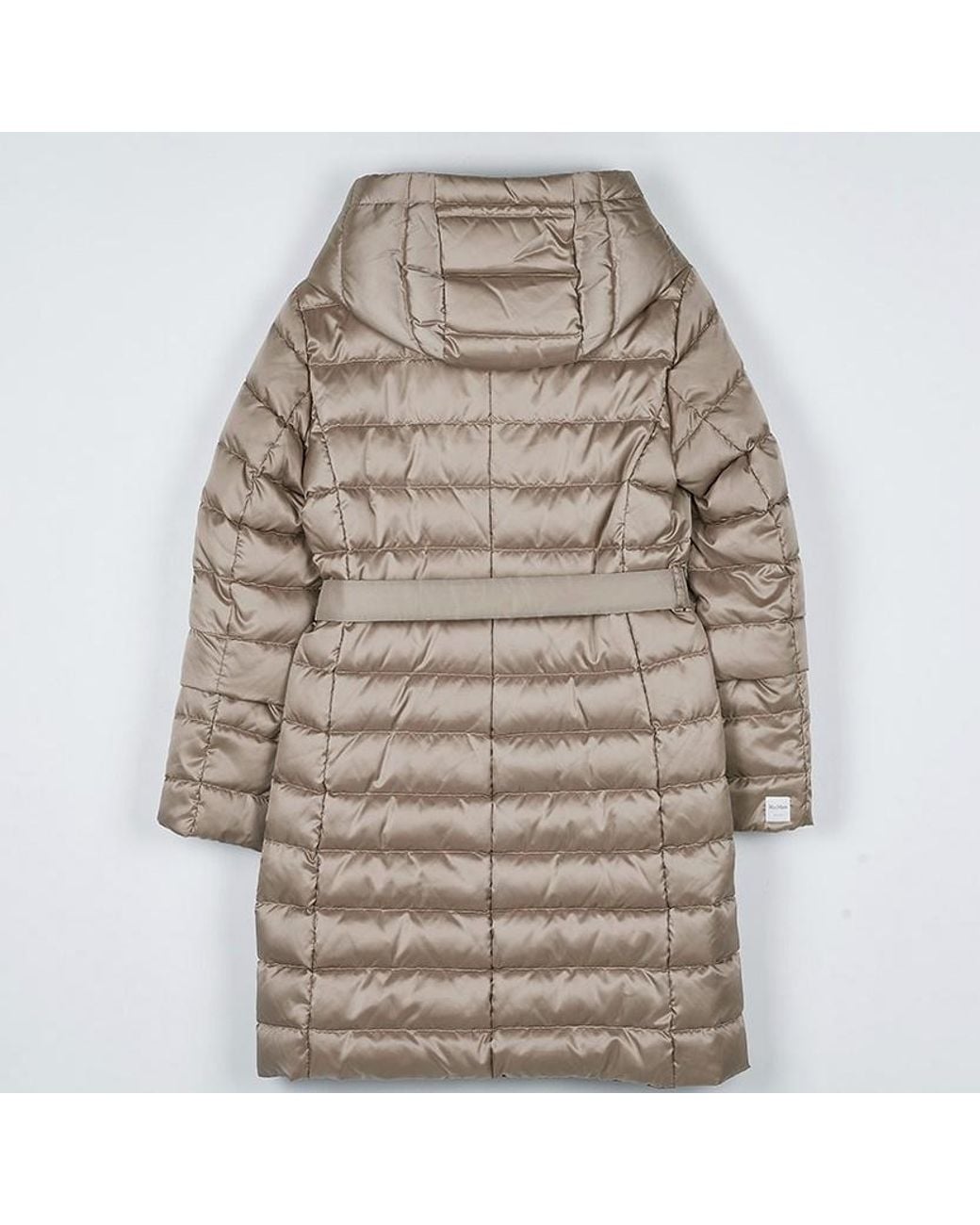 Max Mara Gray Long-Sleeved Down Jacket