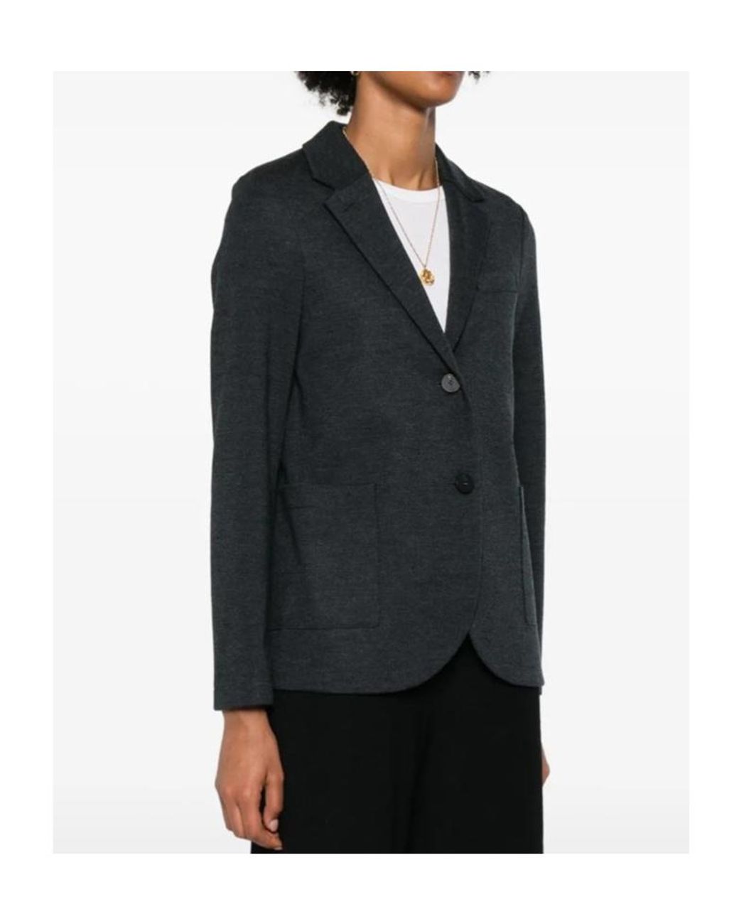 Harris Wharf London Black Single-Breasted Blazer