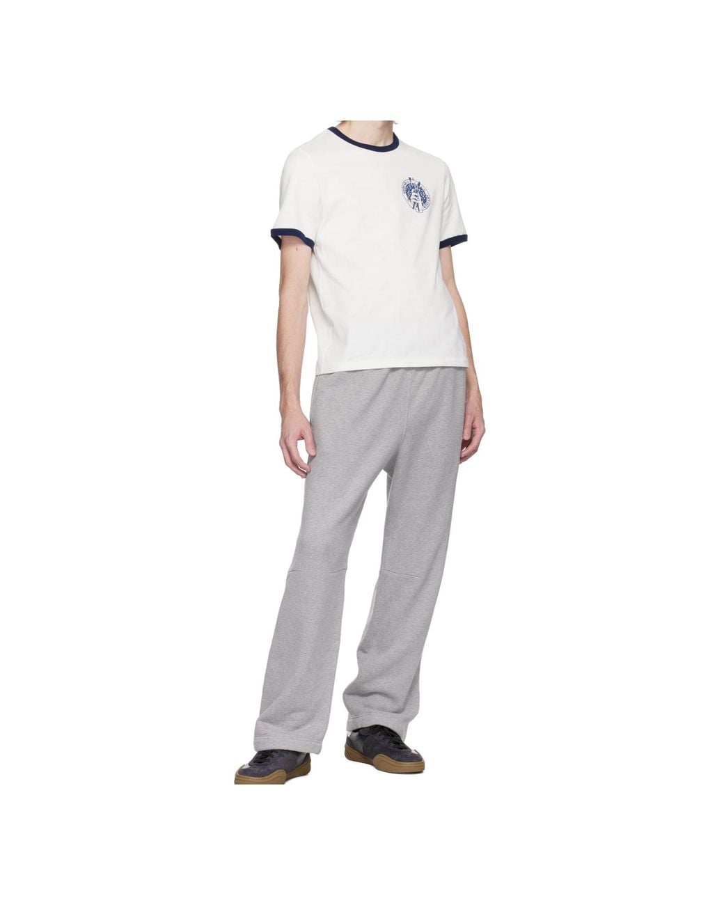 Ambush White Art Club Graphic-Print T-Shirt for men