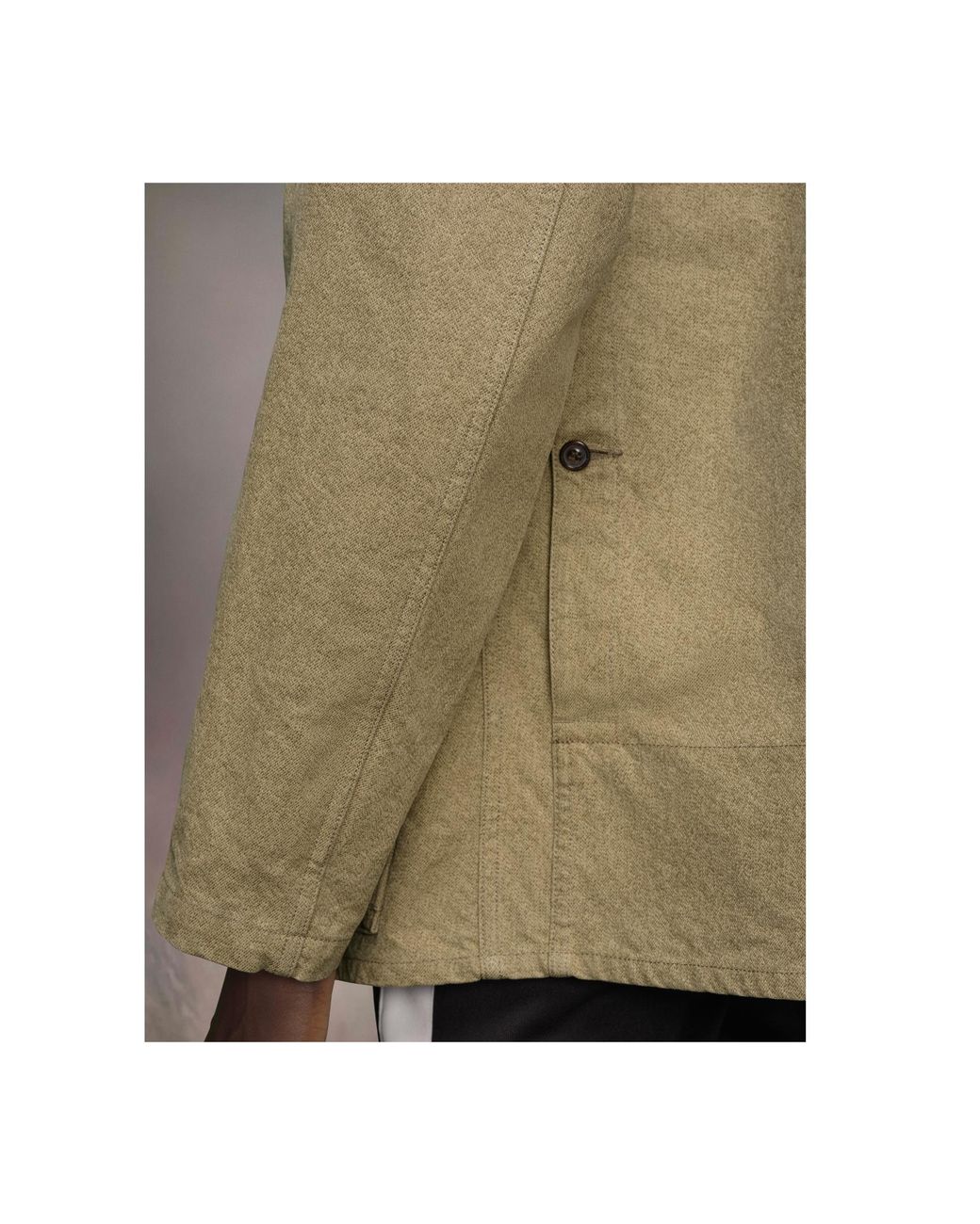 Maison Margiela Green Drop Shoulder Caban Jacket for men