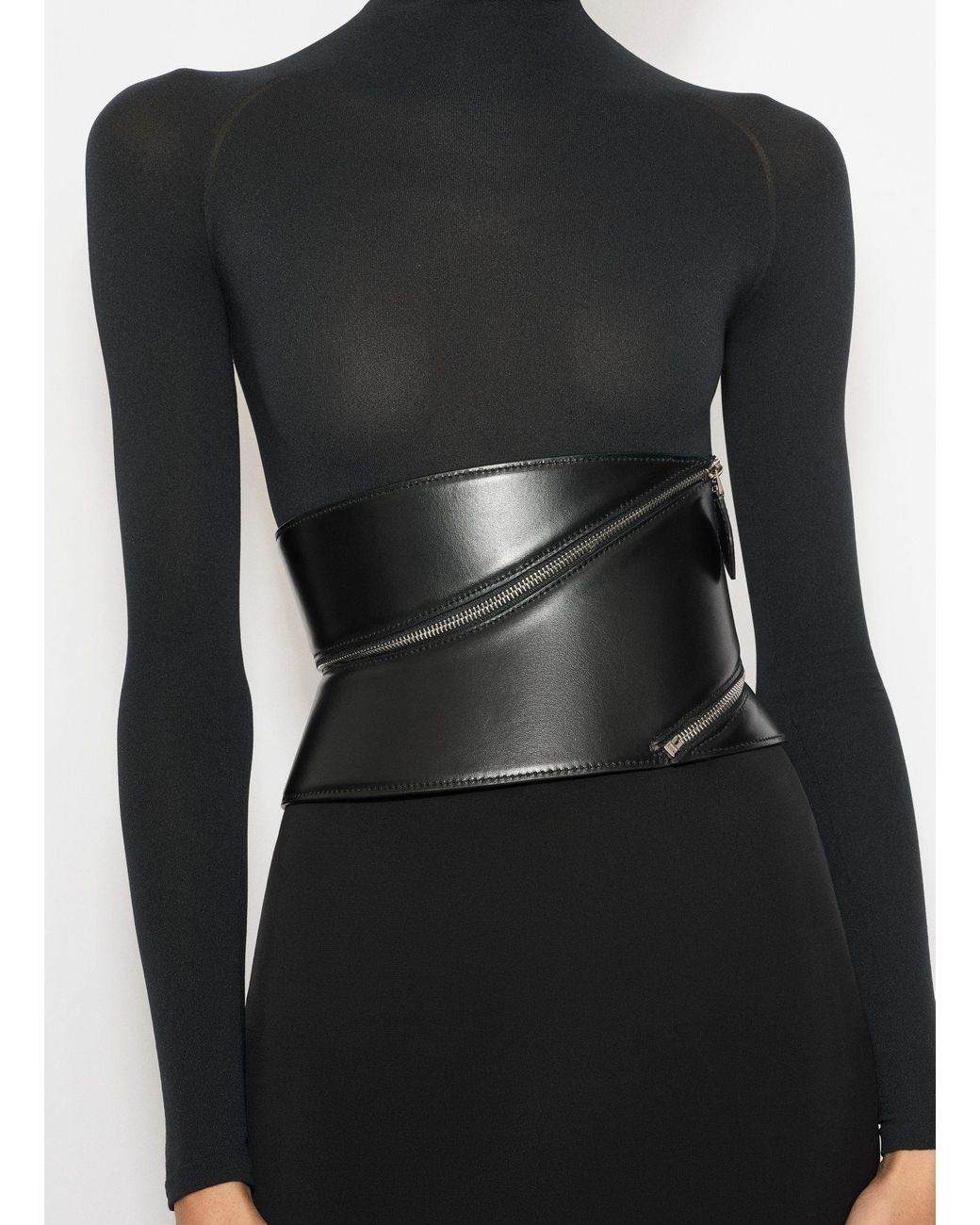 Alaïa Black Alaïa Zip Corset Belt