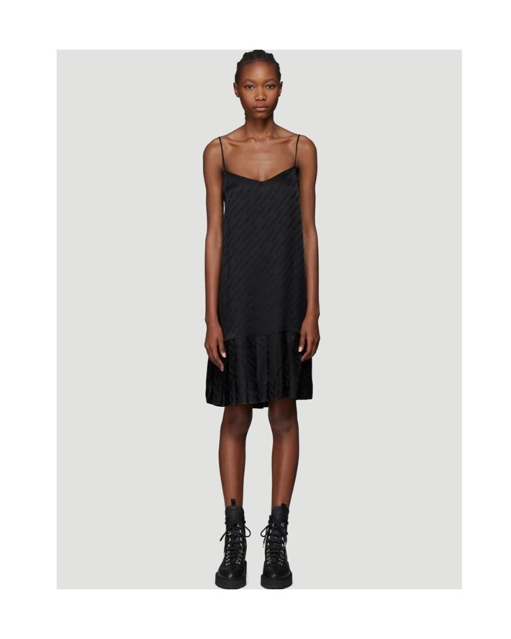 Off-White c/o Virgil Abloh Black Contrasting Panels T-Shirt Dress