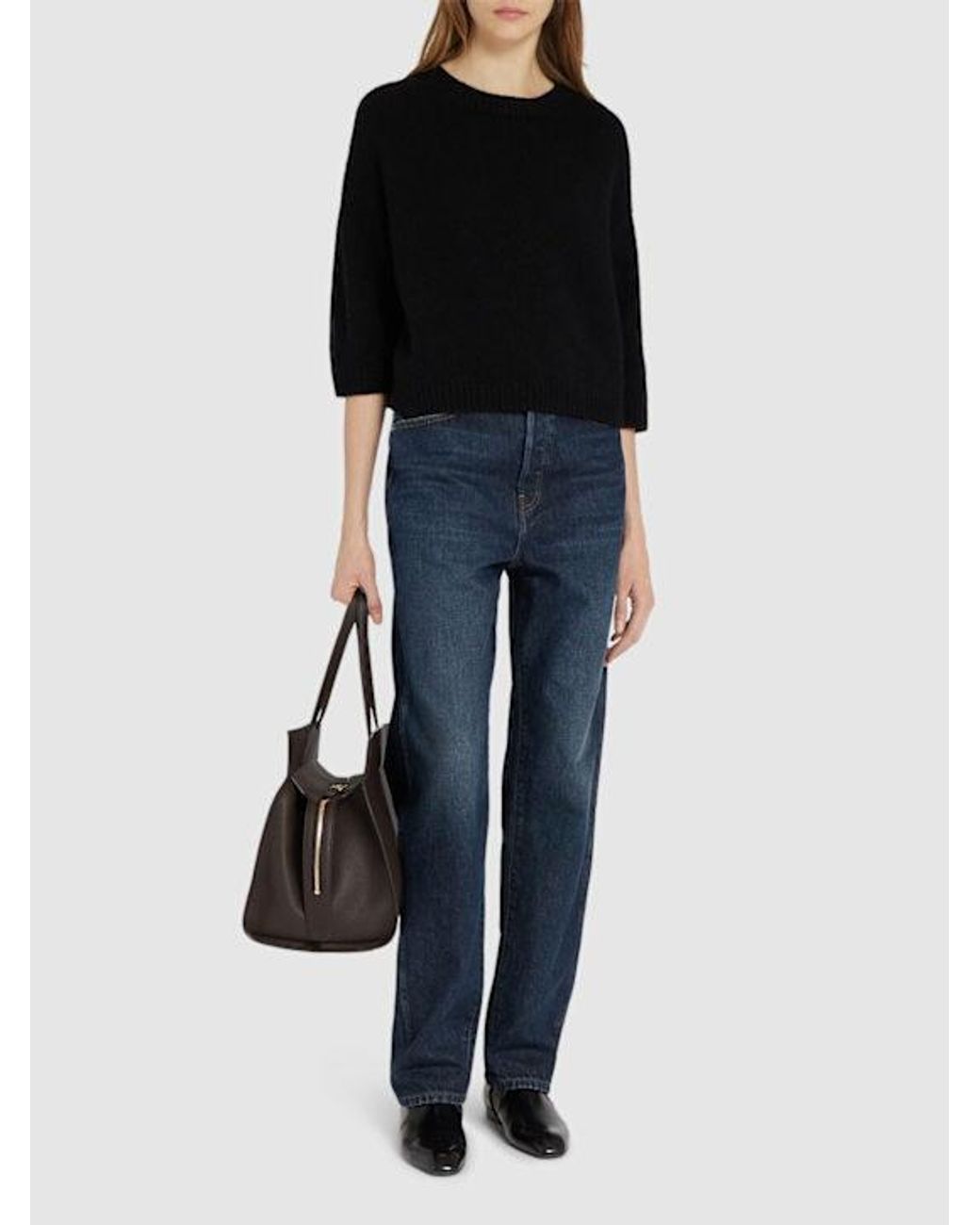 Khaite Blue Corben Denim Straight Jeans