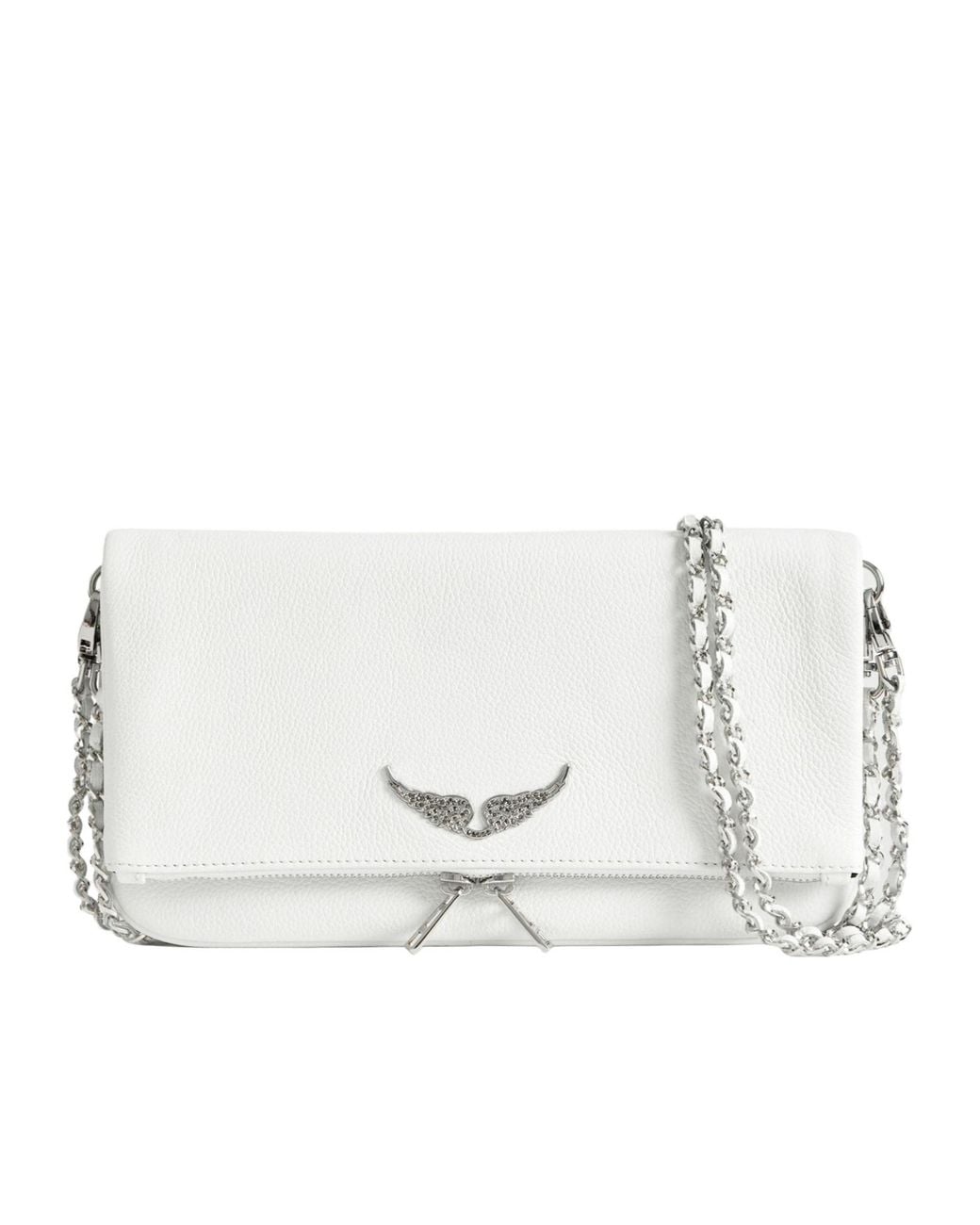 Zadig & Voltaire White Rock Chain Shoulder Bag