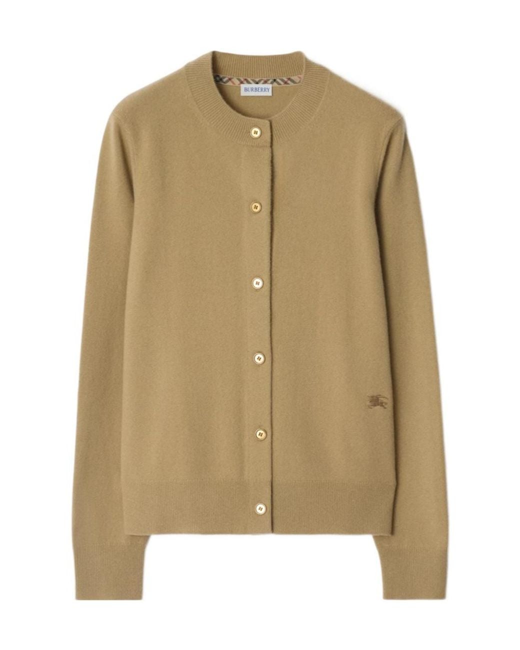 Burberry Natural Clara Button-Up Cardigan