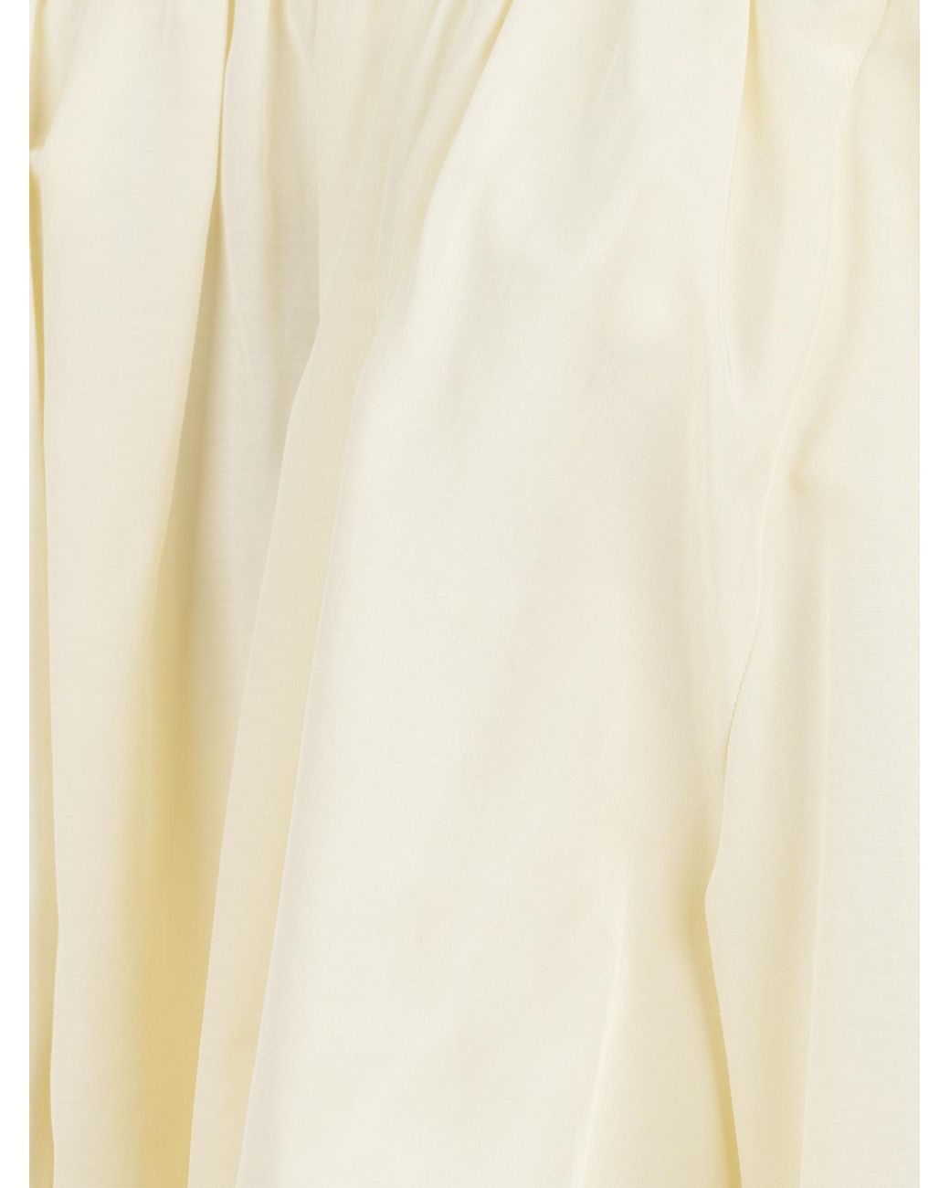 Forte_forte Natural Pleated Long-Sleeved Top