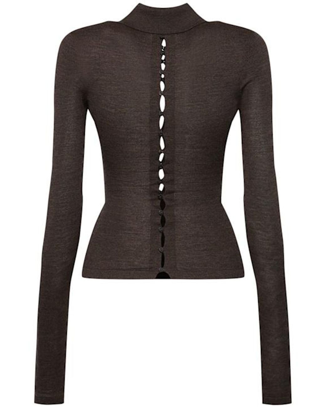 Jacquemus Black Le Polo Merino Knitwear