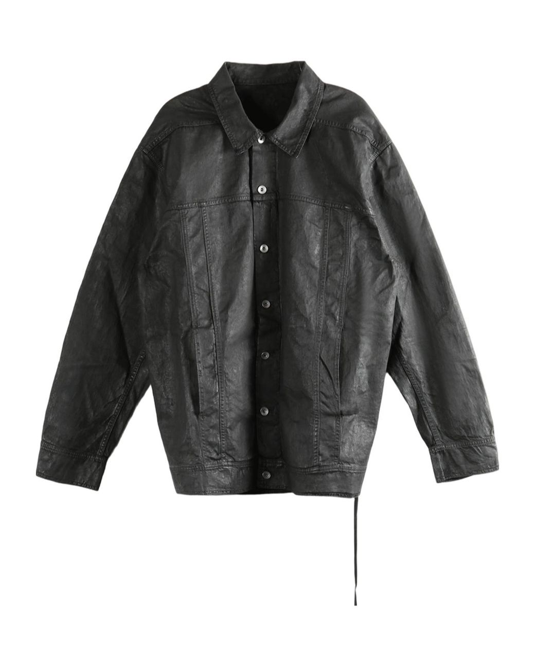 Rick Owens Gray Jumbo Worker Buttoned Jacket for men