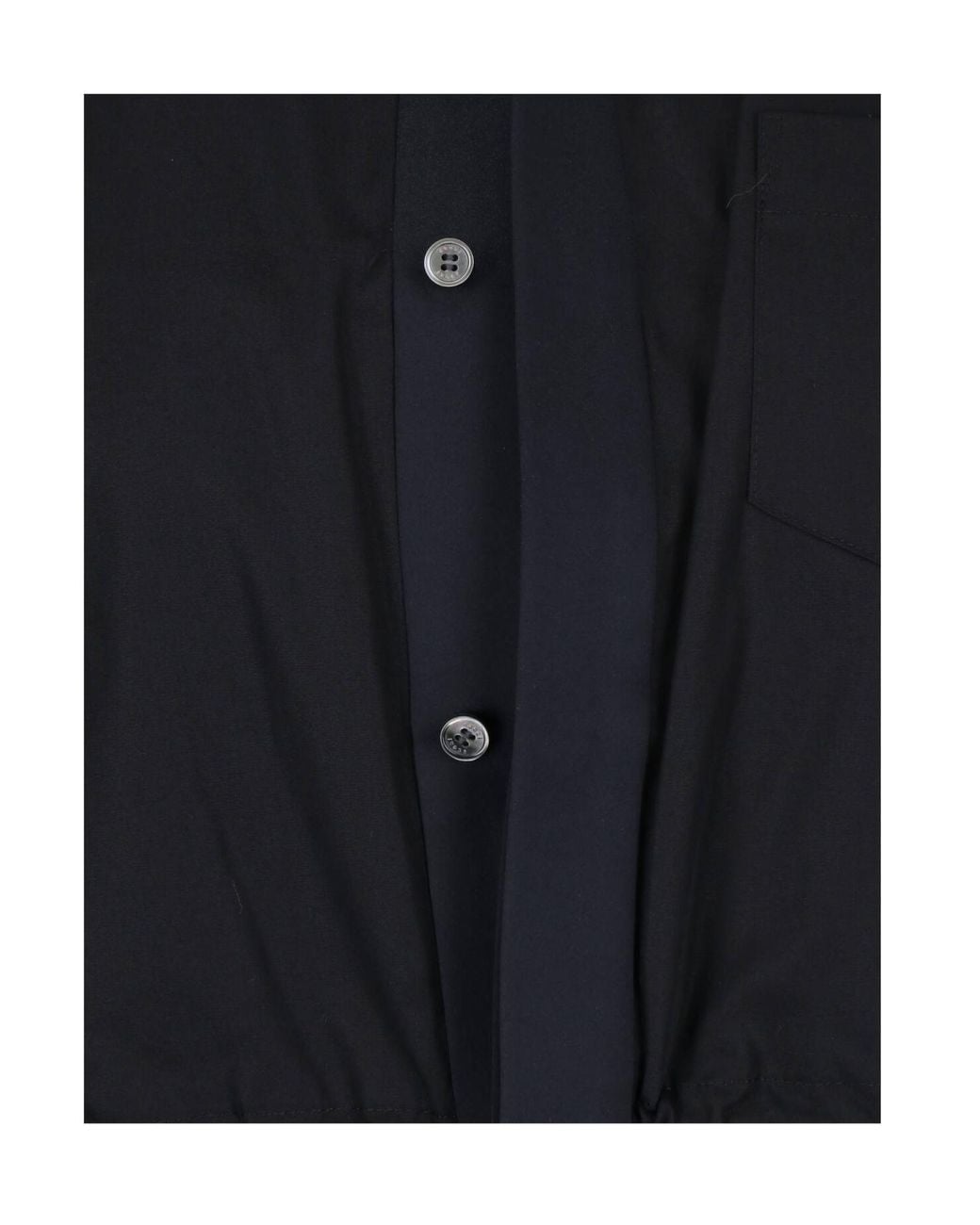 Sacai Black Long-Sleeved Dress