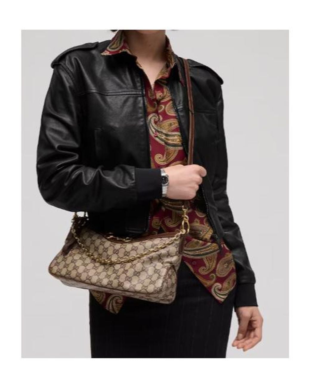Gucci Brown Starlet Medium Shoulder Bag