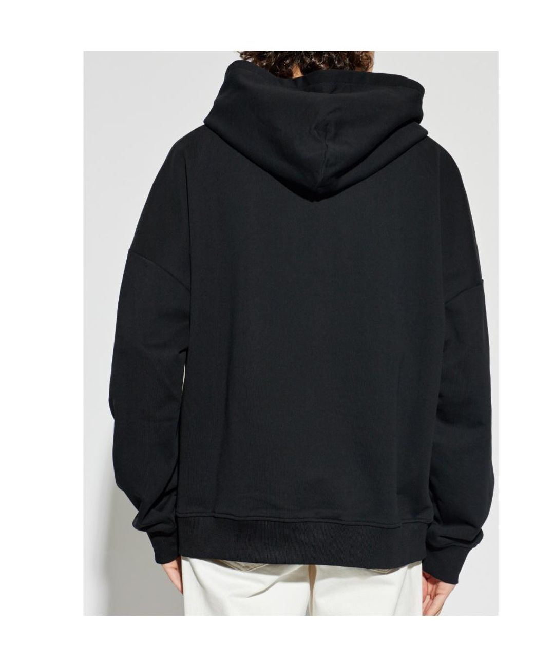 Balmain Black Sweatshirt With Printed Logo for men