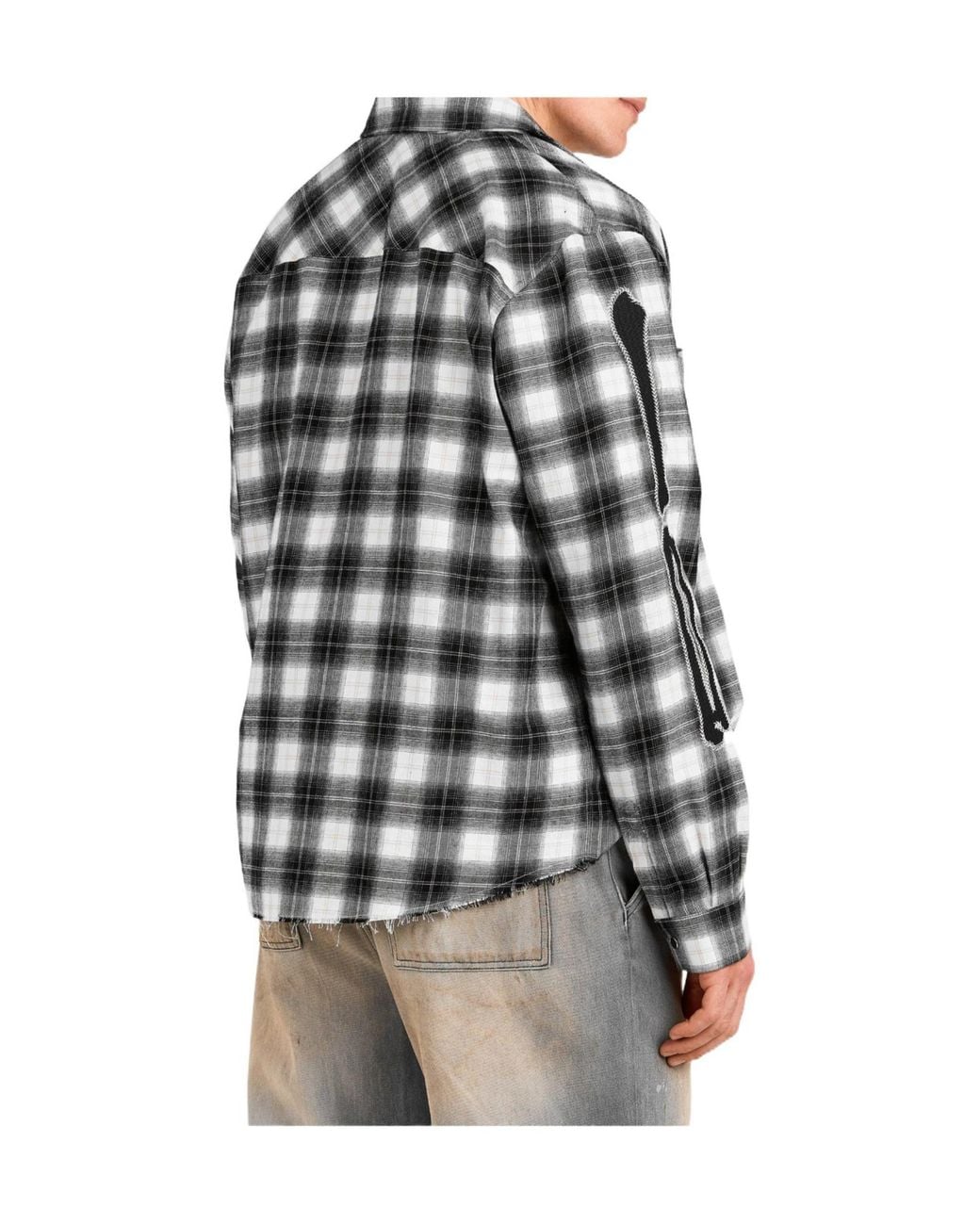Amiri Gray Long-Sleeve Shirt for men