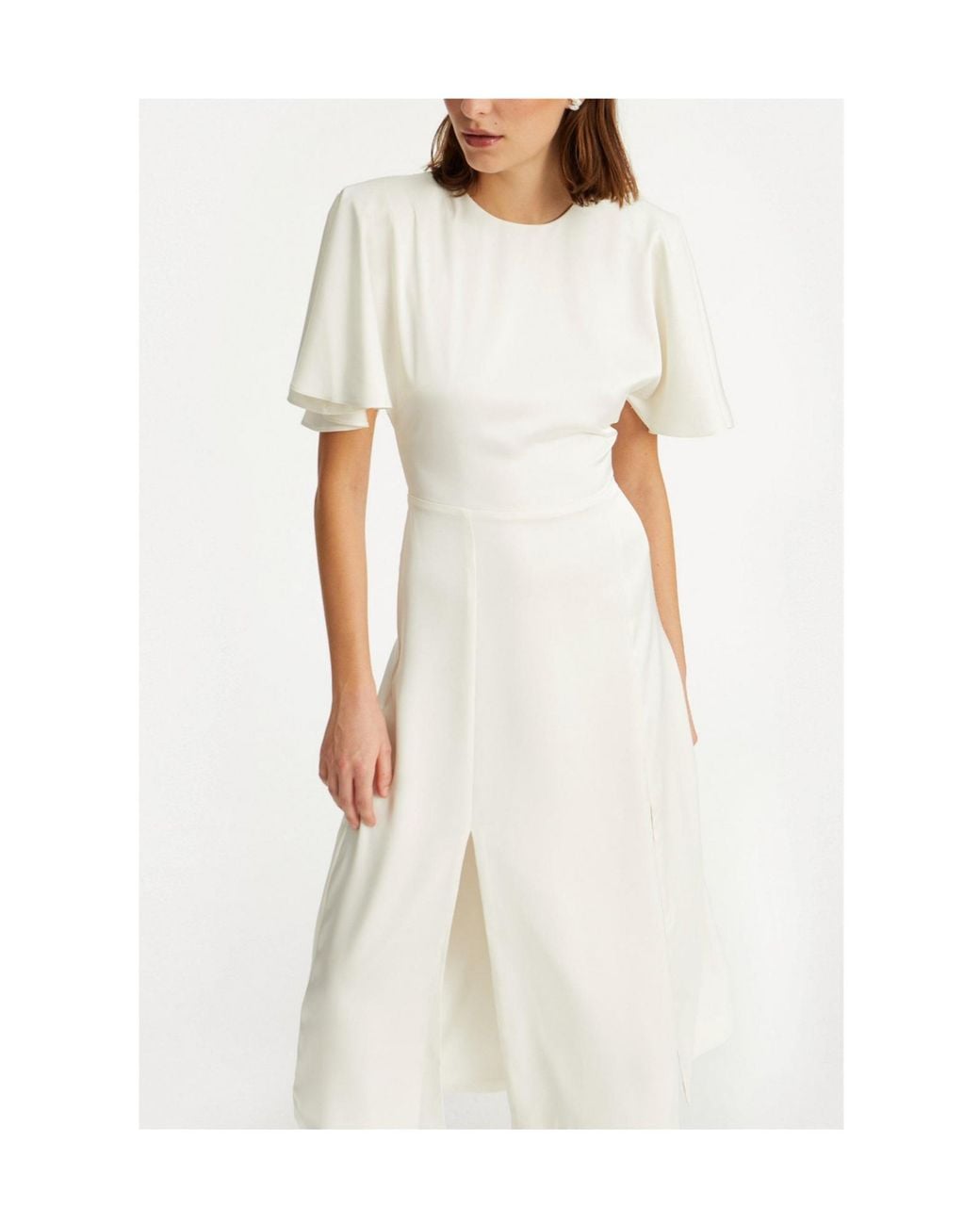 ROTATE BIRGER CHRISTENSEN White Verilly Tea Dress