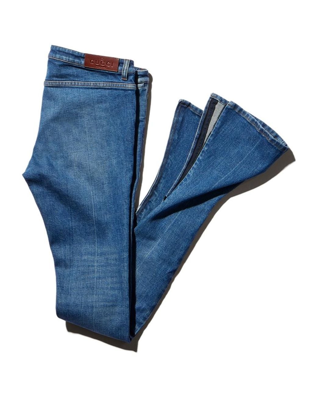 Gucci Blue Fitted Stretch Jeans