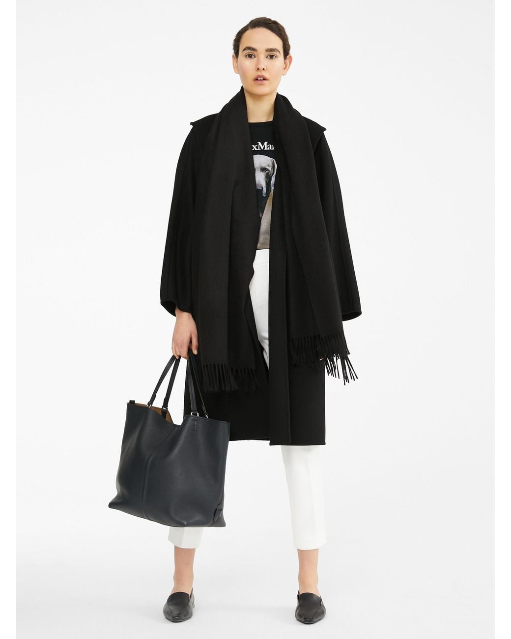 Max Mara Black Belted Coat