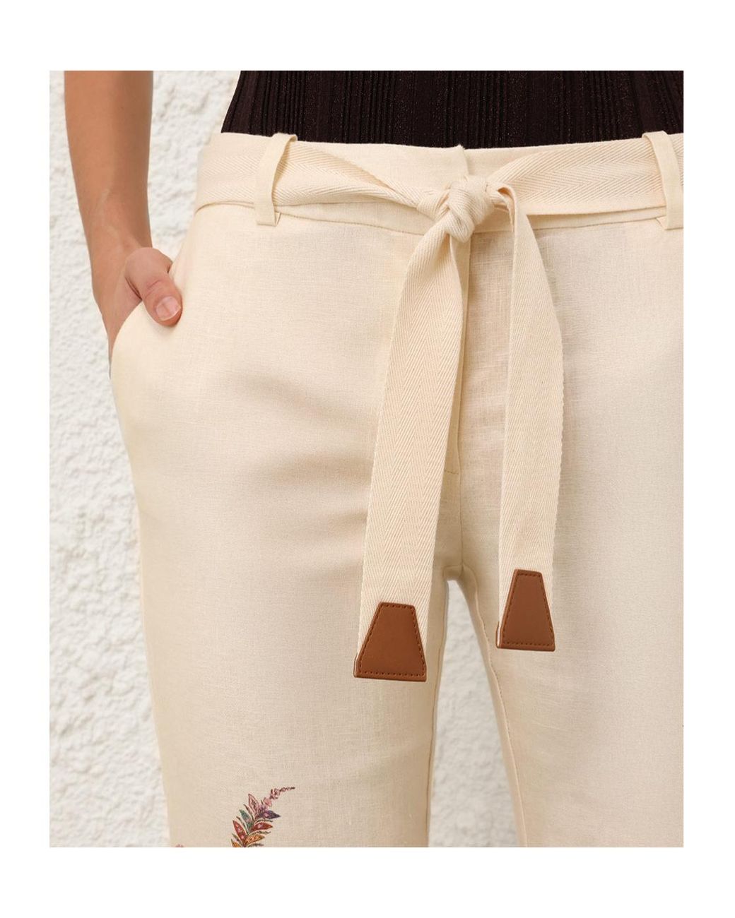 Zimmermann Natural Rhiannon Flared Pants