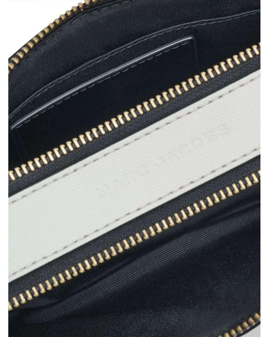 Marc Jacobs Black The Snapshot Logo Plaque Crossbody Bag