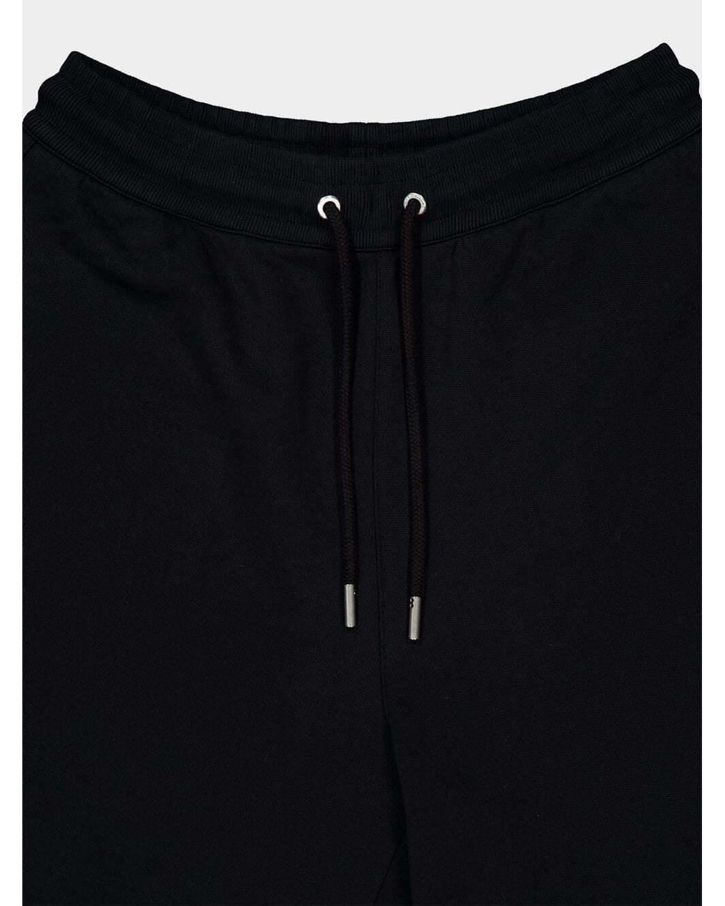 AMI Black Contrasted Track Short for men