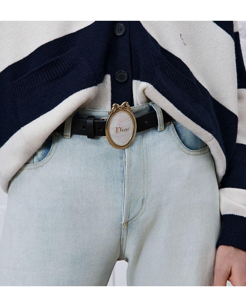 Dior Black Médaillon Belt