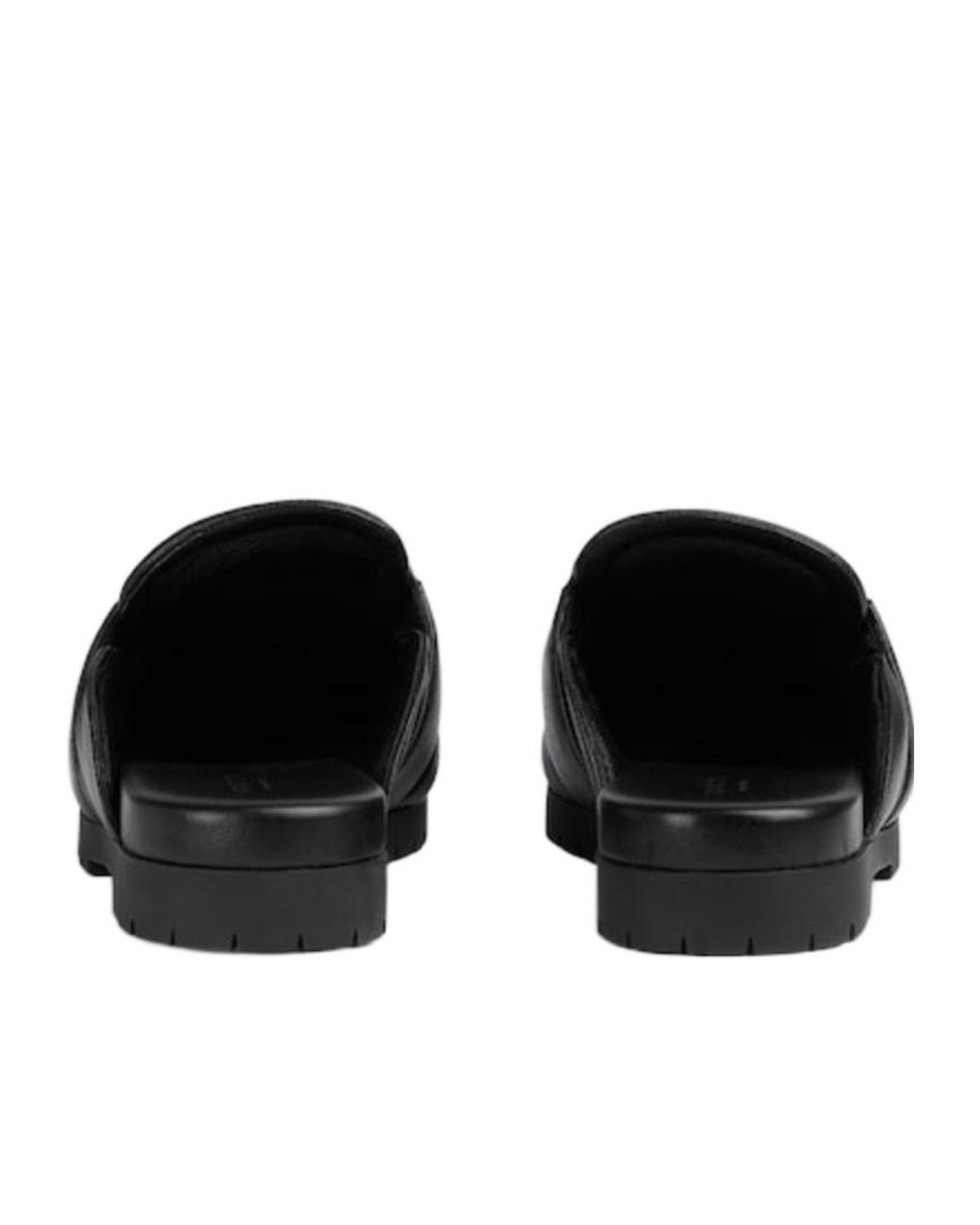 Gucci Black Horsebit Loafer Slippers