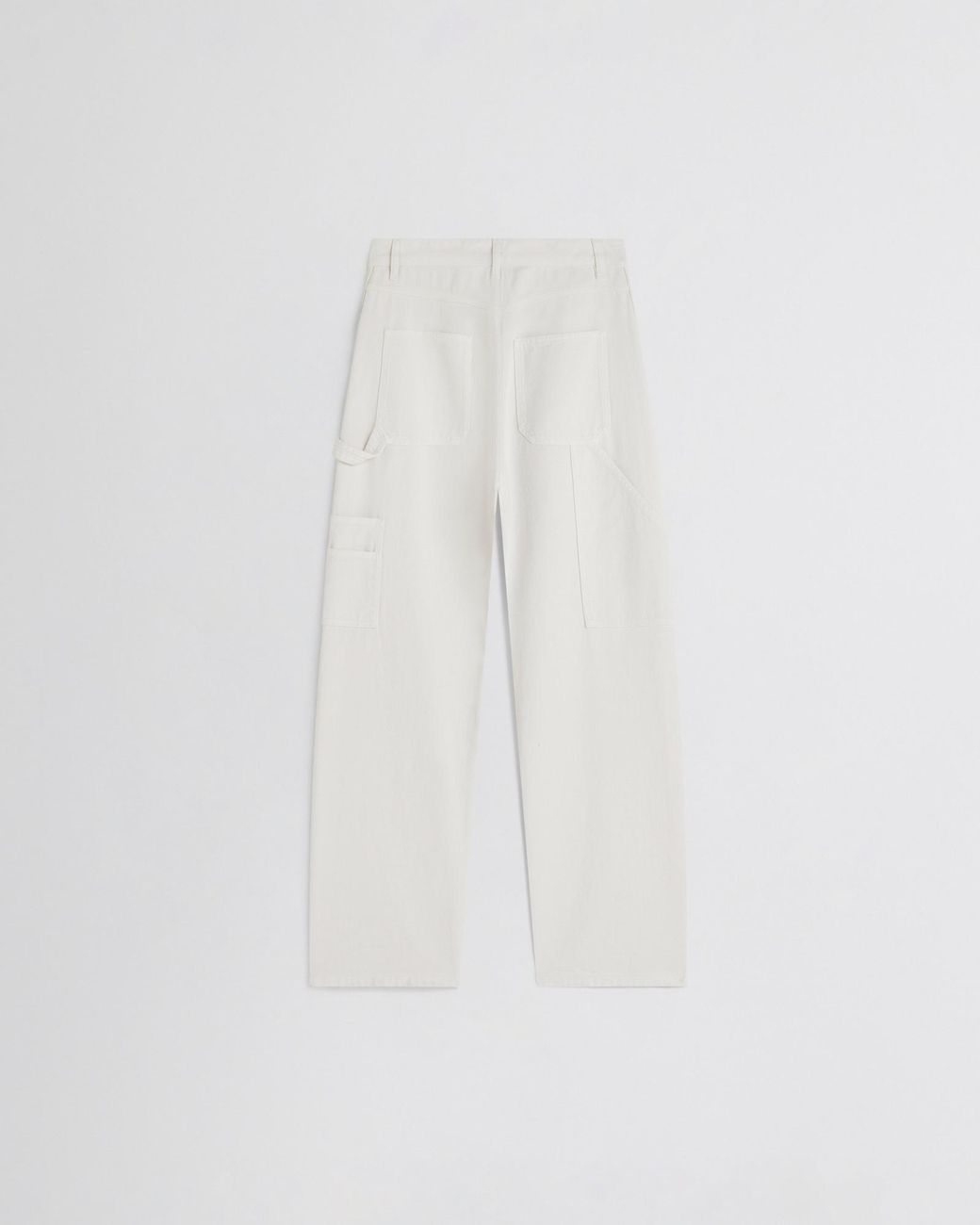 Phoebe Philo White Belt Loop Jeans