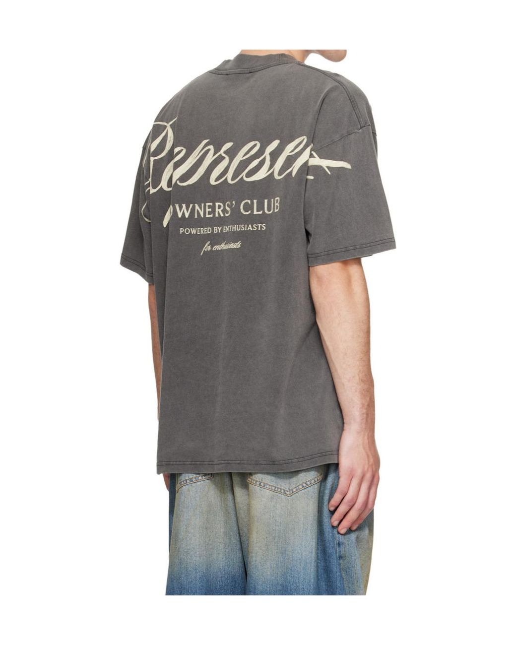 Represent Gray Sweatshirt With Logo Print for men