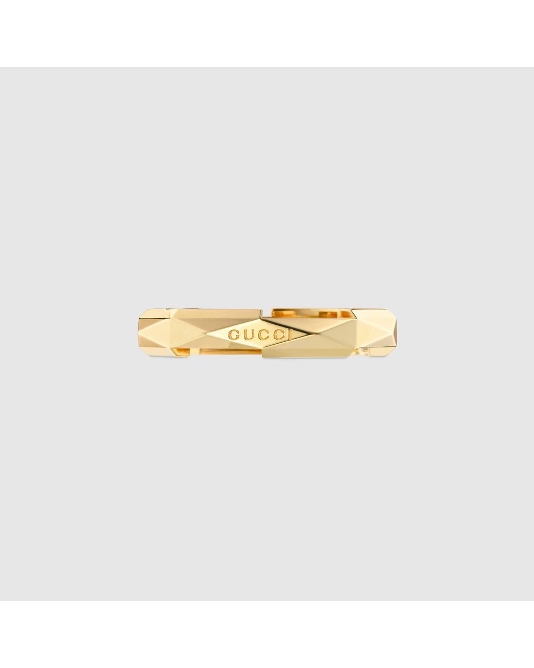 Gucci Metallic Link To Love 18K Studded Ring