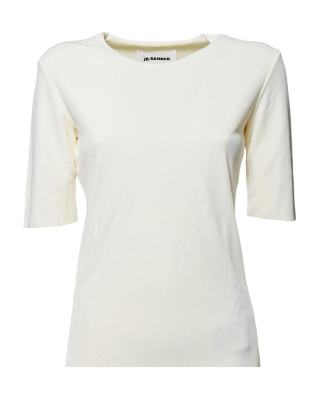 Jil Sander White Crewneck Short-Sleeved T-Shirt