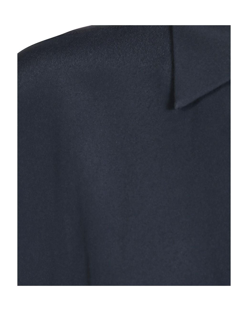 Dondup Blue Oversized Crepe De Chine Shirt