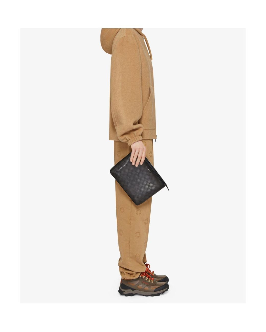 Givenchy Black Logo Detailed Zipped Travel Pouch for men