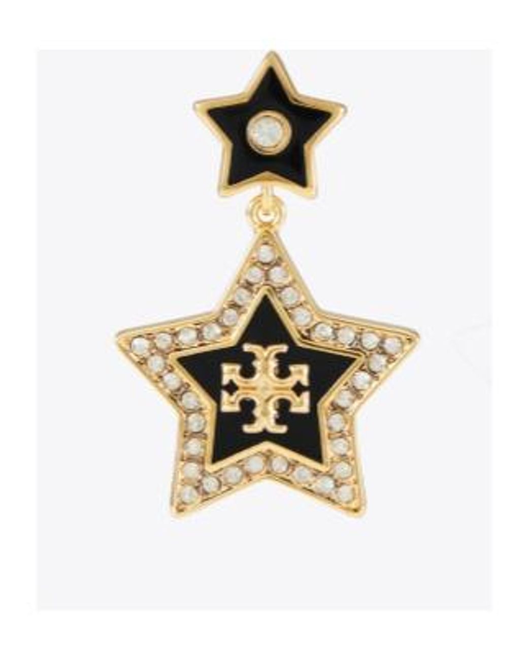 Tory Burch Metallic Falling Star Drop Earrings