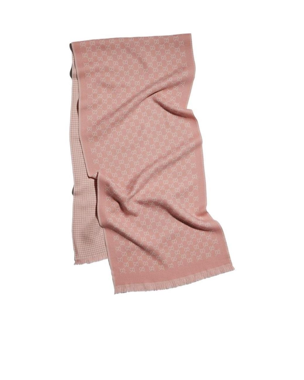 Gucci Pink Reversible Scarf