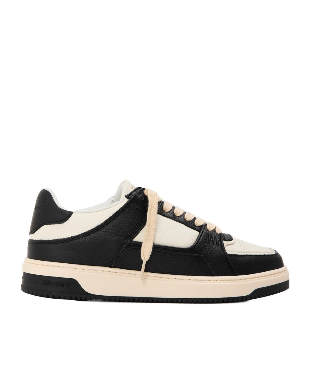 Represent Black Minimal Lowtop Sneakers