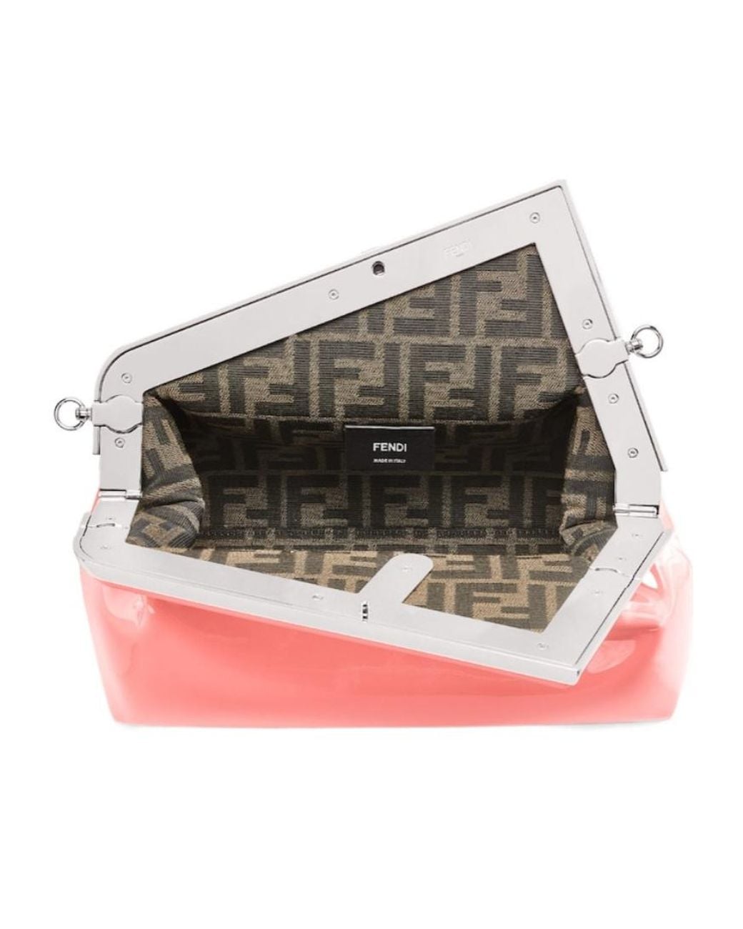 Fendi Pink First Midi Clutch Bag